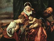 Lorenzo Lotto The Mystic Marriage of St.Catherine Norge oil painting reproduction